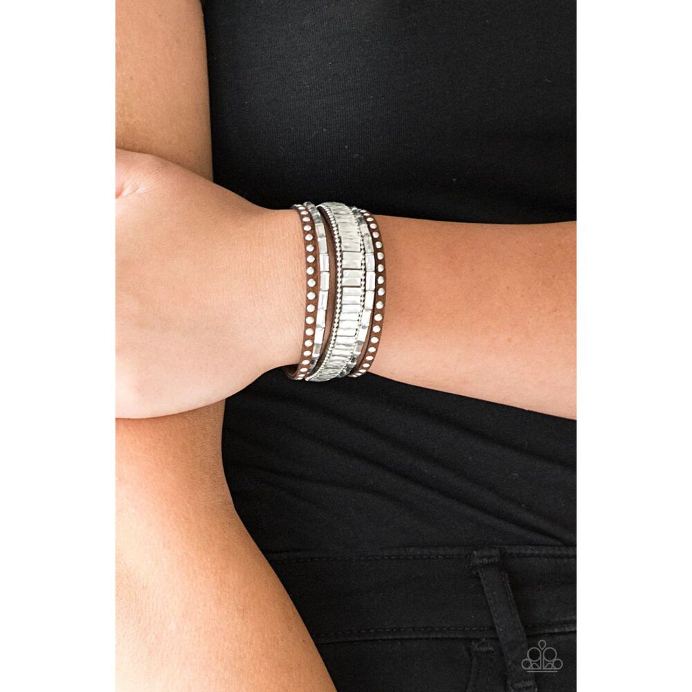 Rockstar Rocker Brown Bracelet